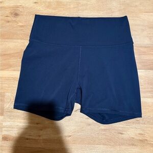 Fabletic Women's Navy Blue High-Waisted Biker Shorts